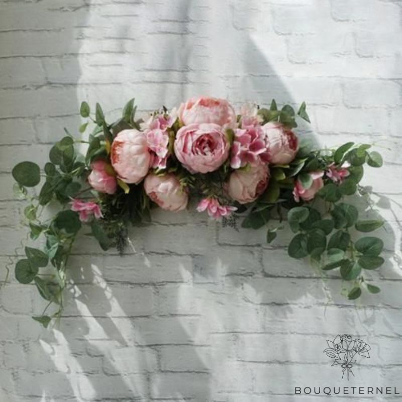 Gerbe de Fleurs de Deuil Pas Cher Rose