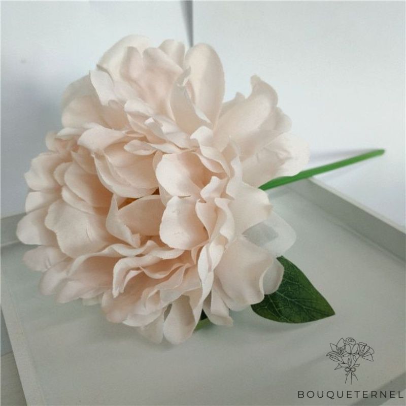 Grosse Pivoine Artificielle Blanche