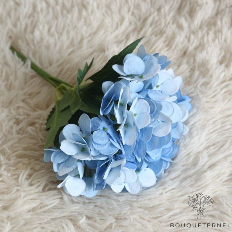 Hortensia Artificiel Bleu Bleue