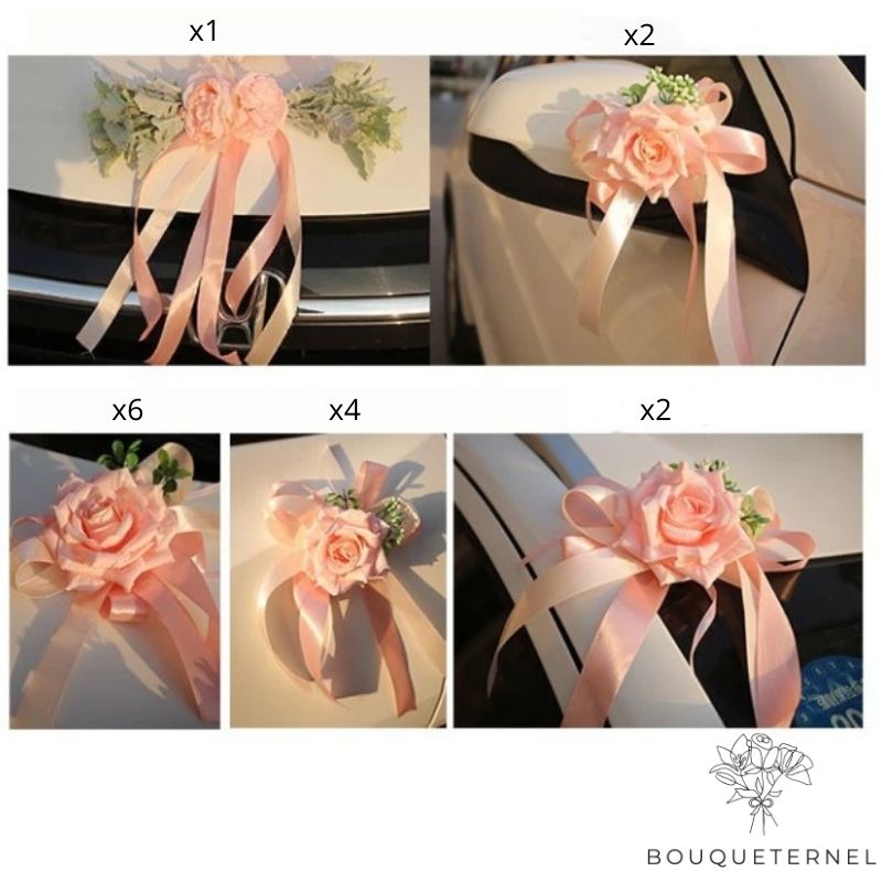 Kit de Décoration pour Voiture de Mariage