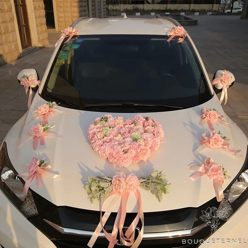Kit de Décoration pour Voiture de Mariage