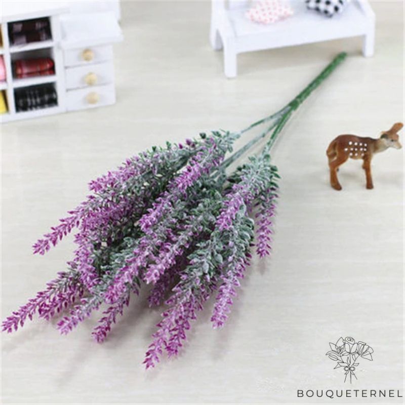 Branche Artificielle de Lavande pour Extérieur Violet Pâle