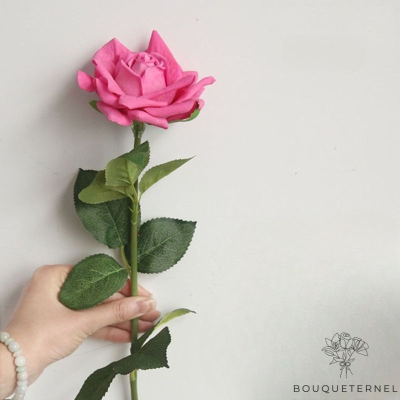 Lot de Rose Artificielle Rose | Lot de 5 Roses Artificielles