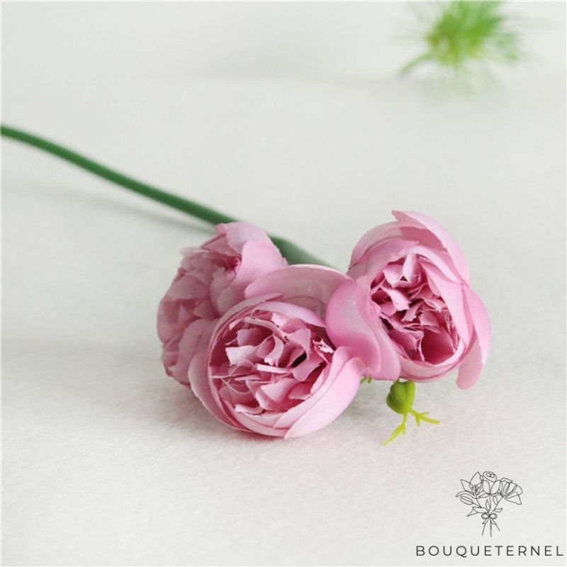Mini Roses Artificielles Rose