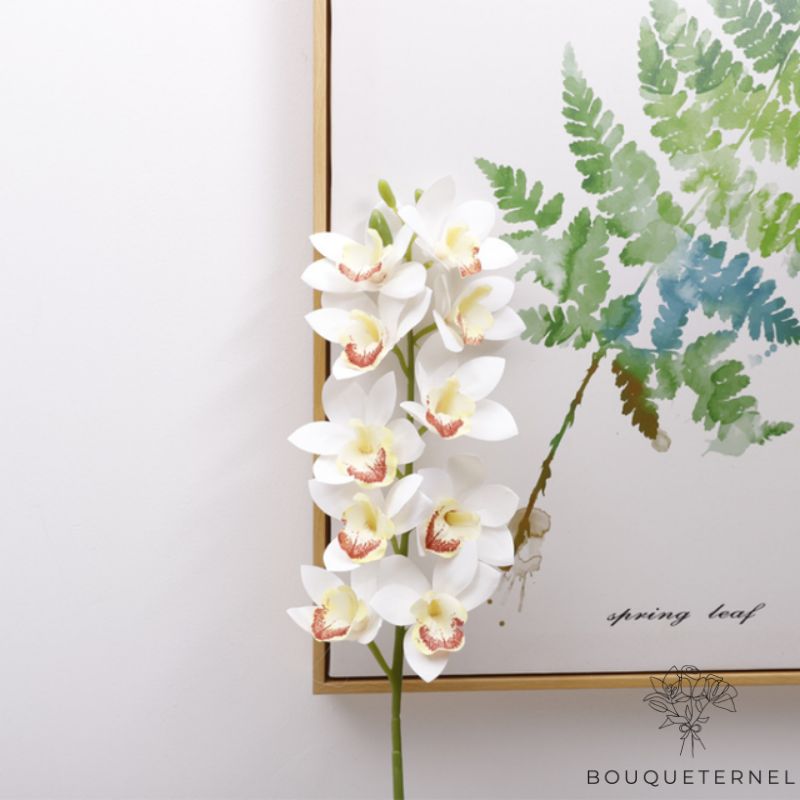 Orchidée Synthétique Blanche