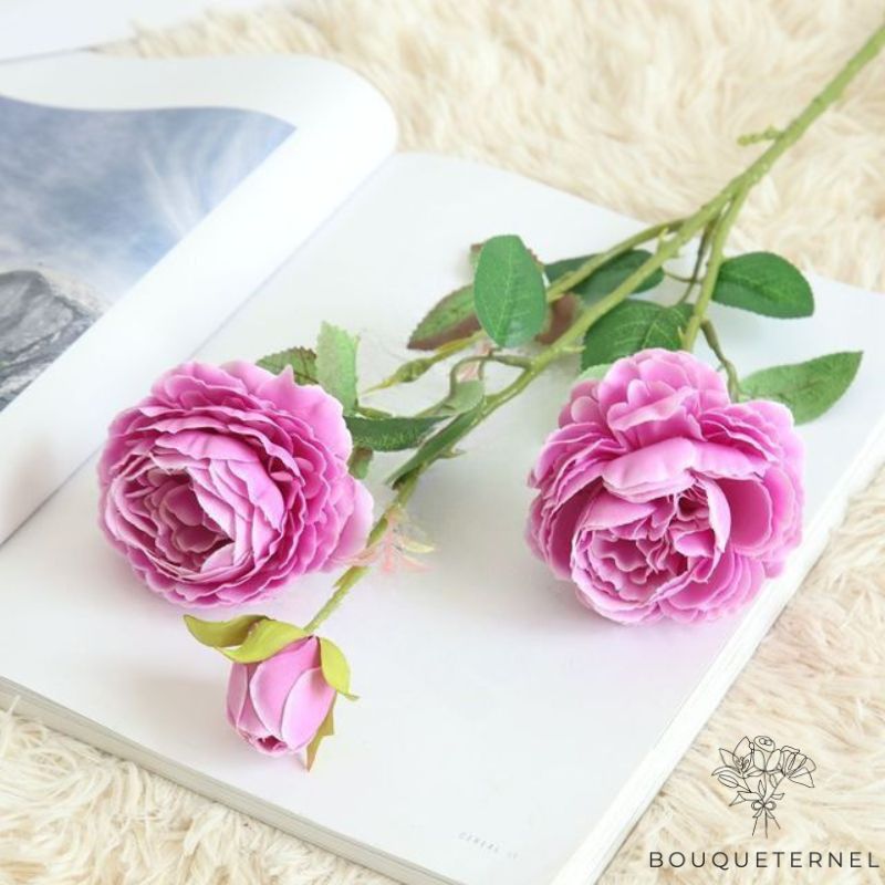 Pivoine Artificielle Rose