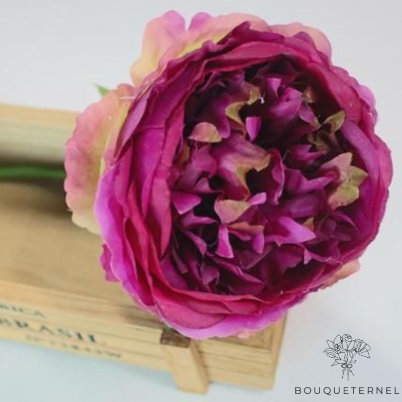 Pivoine en Tissu Violette