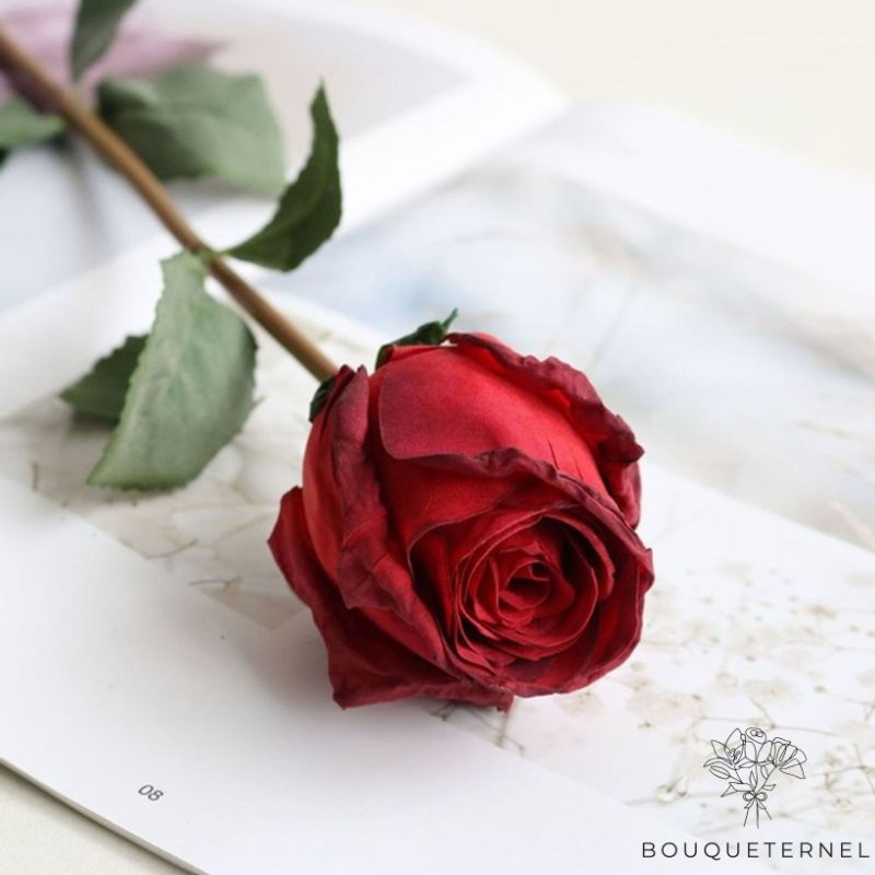 Rose Artificielle Rouge