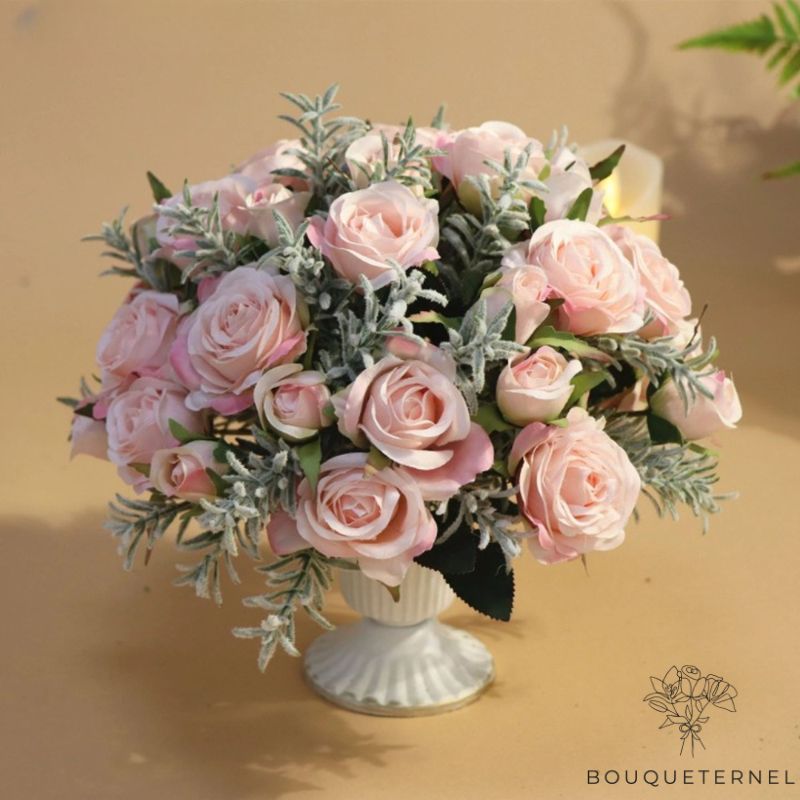 Roses Artificielles Haut De Gamme Rose