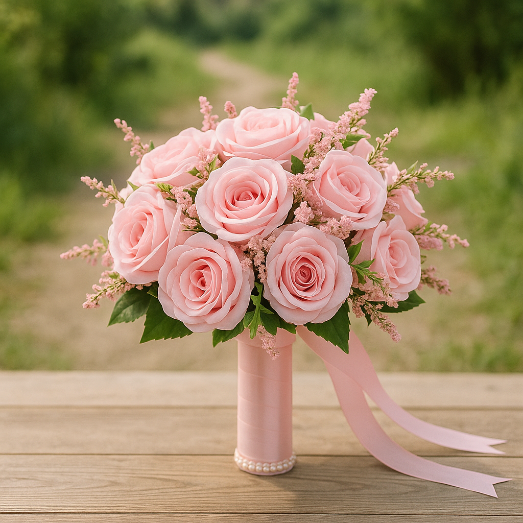 Les Fausses Fleurs pour Mariage Roses exterieur