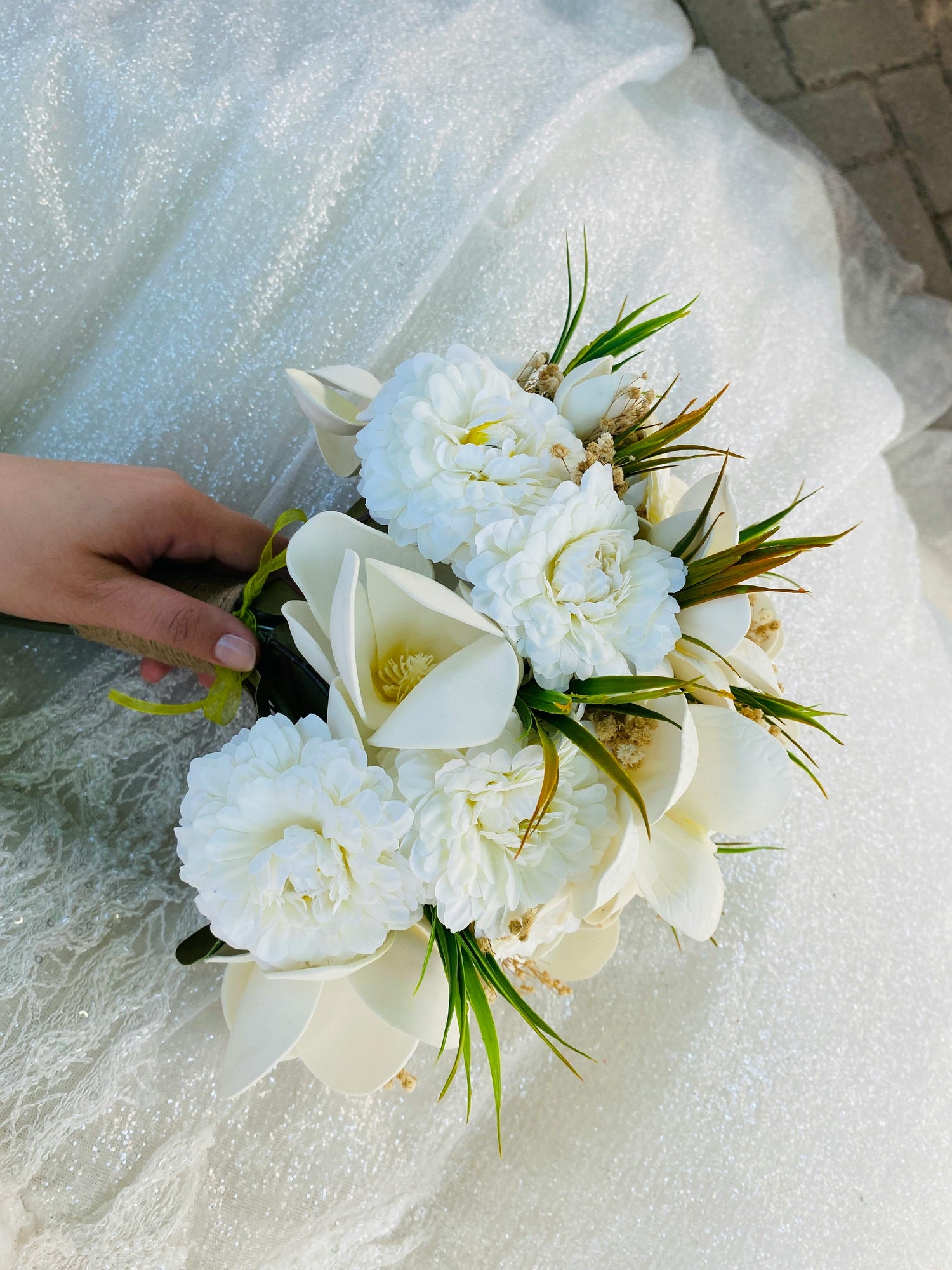 Fleurs de mariage artificielles Mariée et demoiselles d'honneur Fleurs de mariage artificielles Mariée et demoiselles d'honneur