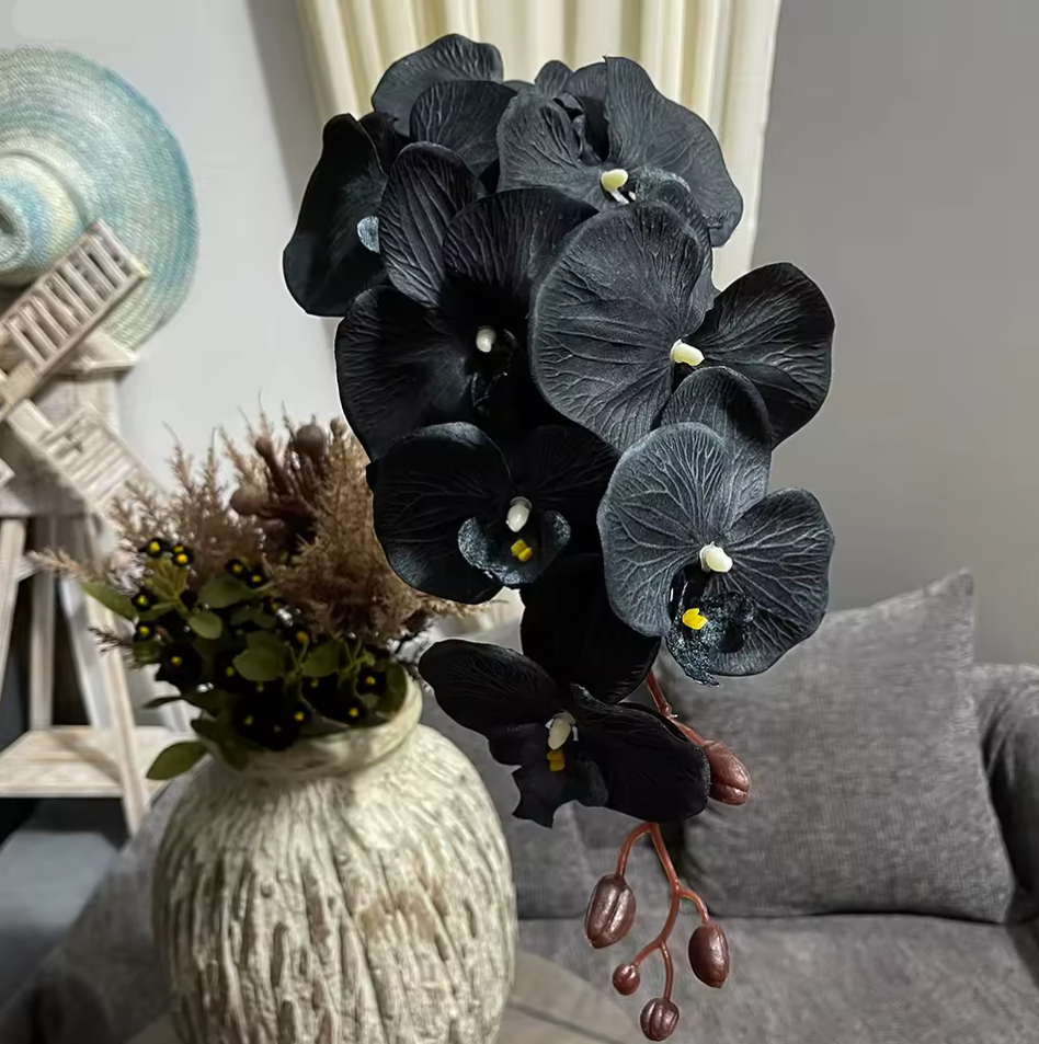 Orchidée Noire de Fleur Artificielle