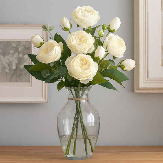 Pivoine Blanche Artificielle Blanche