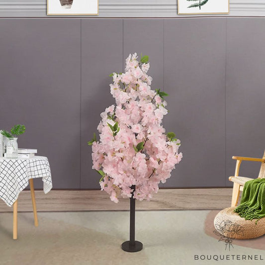 Arbre Artificiel en Fleur Rose