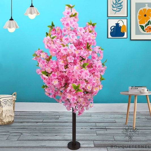 Arbre de Fleur Artificielle Rose