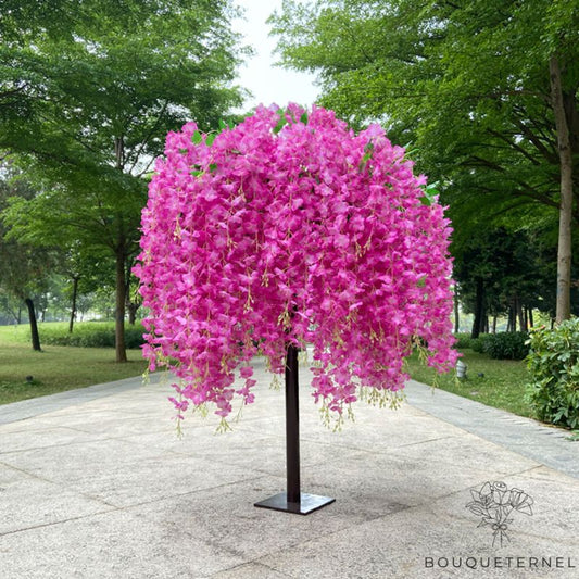 Arbre Fleuri Artificiel Rose