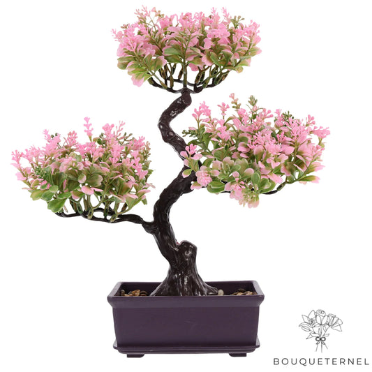 Bonsaï Artificiel à Fleurs Roses