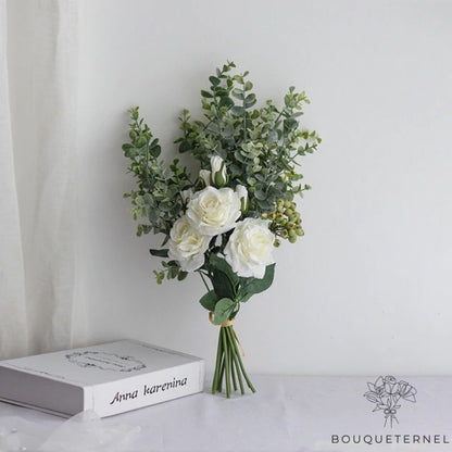 Roses Calycis Artificielles Blanche | 3 Roses