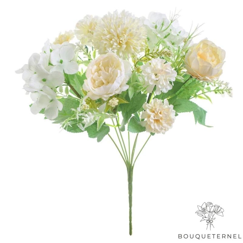 Roses Abietina Artificielles Blanc