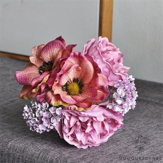 Bouquet de Fleurs pour Cimetière Violette