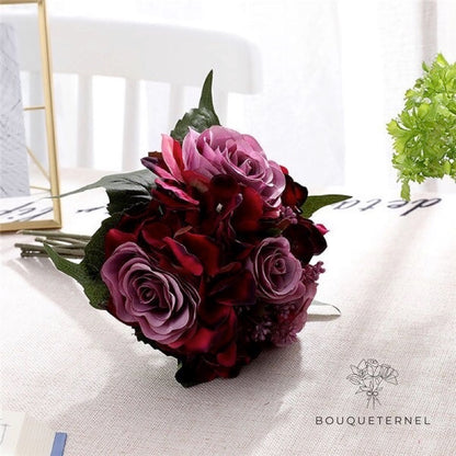 Bouquet de Mariée Artificiel Pas Cher Violettes