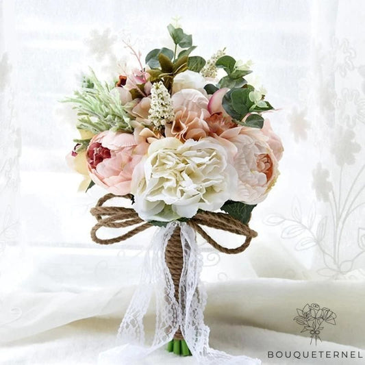 Bouquet de Mariée Pivoines Vintage
