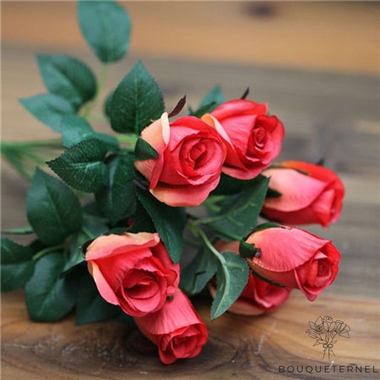 Bouquet de Roses Artificielles Pas Cher Rouge