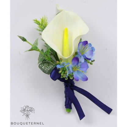 Boutonnières de Costume de Mariage Fleur de Lys Calla