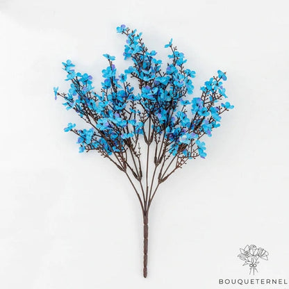 Branche Artificielle Fleur de Cerisier Bleue