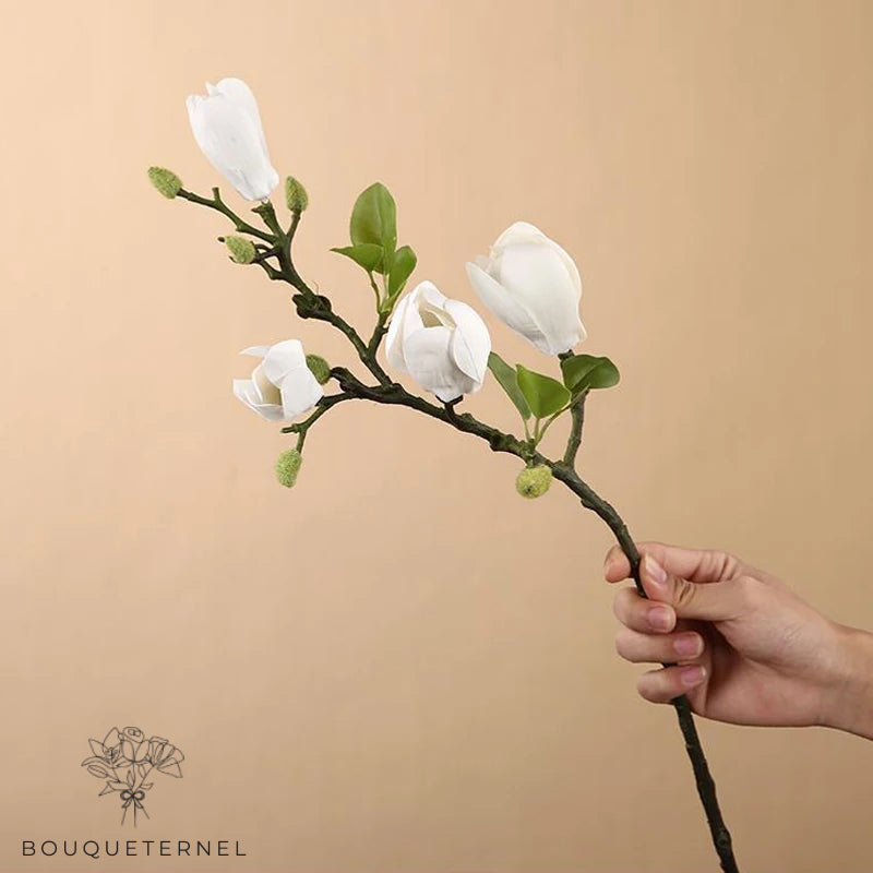 Branche Artificielle pour Vase d'Intérieur Blanche