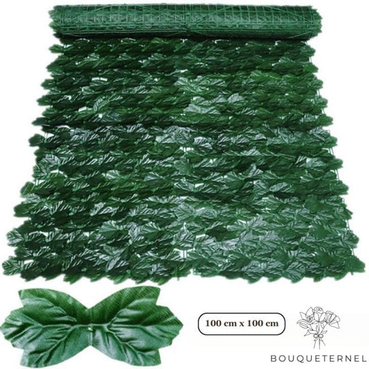 Brise Vue avec Feuillage de Feuilles Artificielles