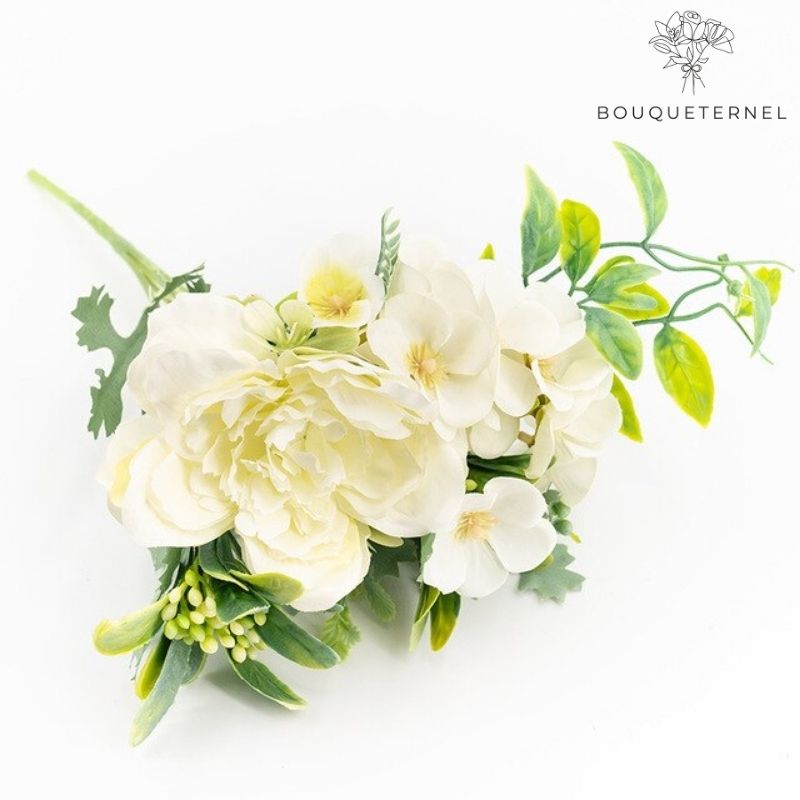 Pivoines Anemoniflora Artificielles Blanches