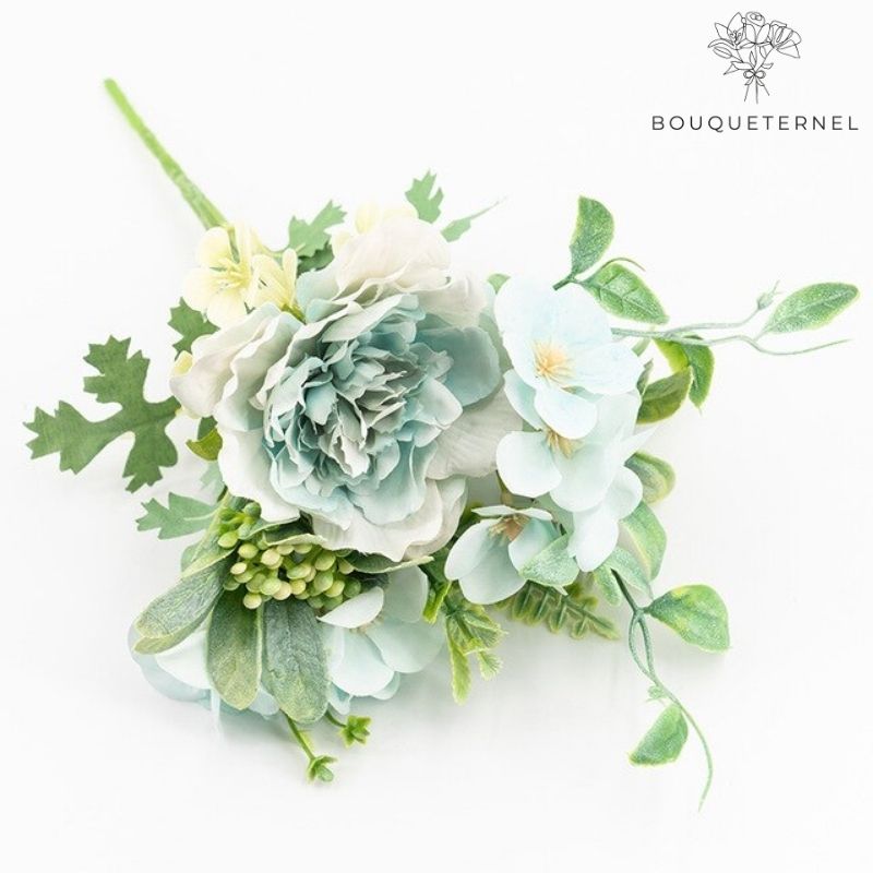 Pivoines Anemoniflora Artificielles Bleues