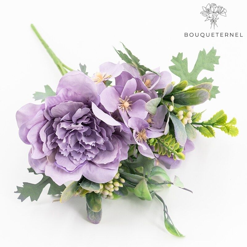Pivoines Anemoniflora Artificielles Violettes