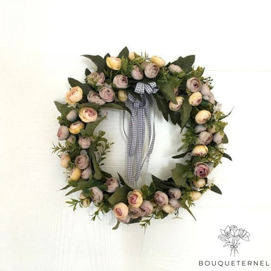 Couronne de Fleur de Décès Grise