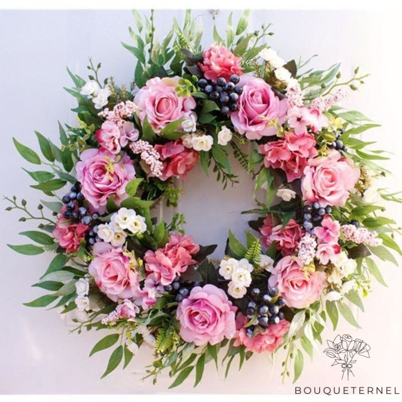 Couronne Mortuaire Rose