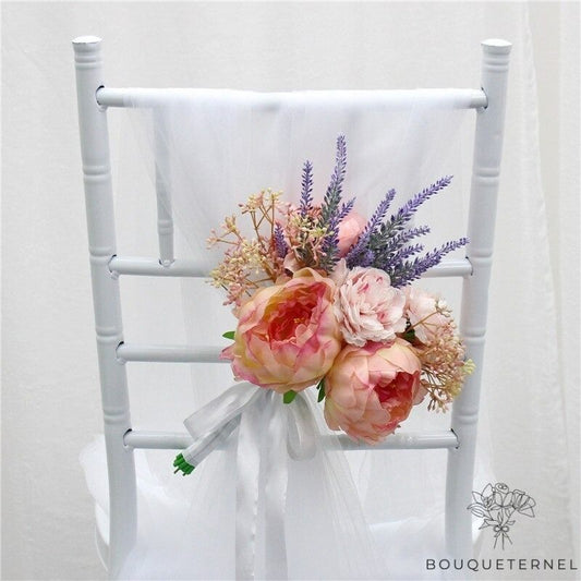 Décoration de Chaise de Mariage Roses