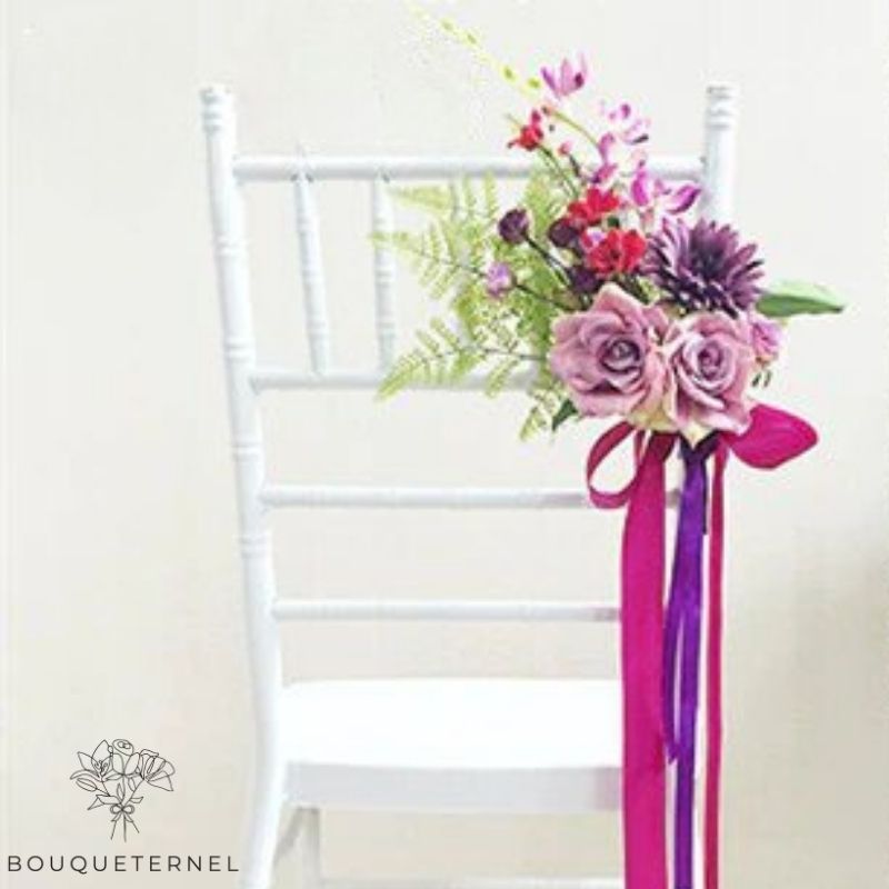 Décoration pour les Chaises de la Salle de Mariage