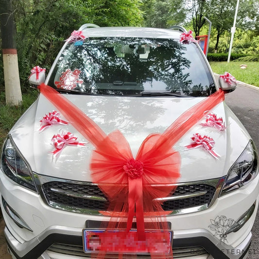 Décoration Nœud pour Voiture Invités de Mariage