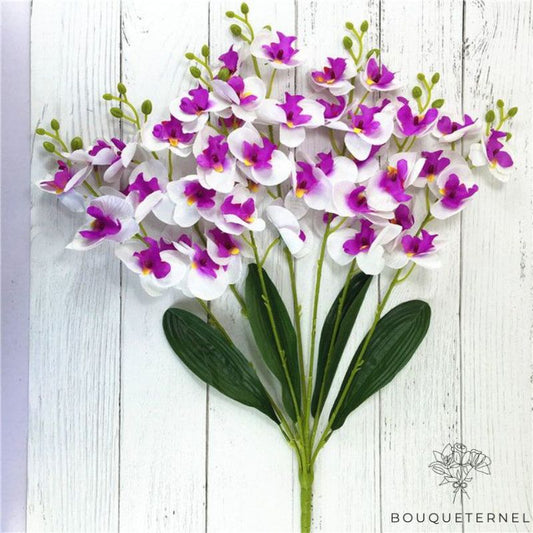 Décoration de Fleurs pour Pierre Tombale Violette