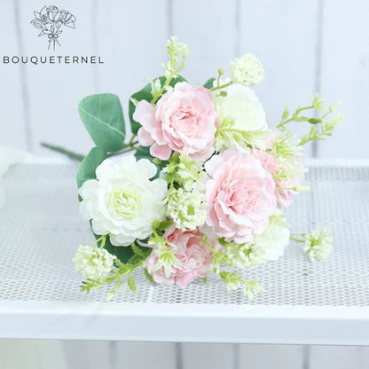 Œillets Caryophyllus Artificiels Rose Pâle