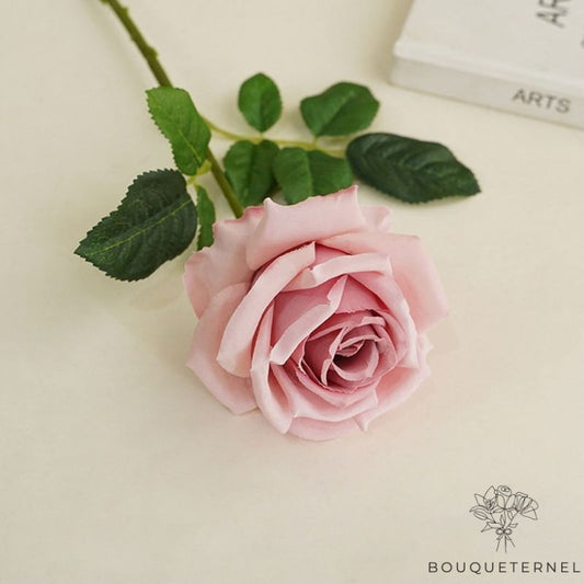Fausse Rose avec Tige Rose
