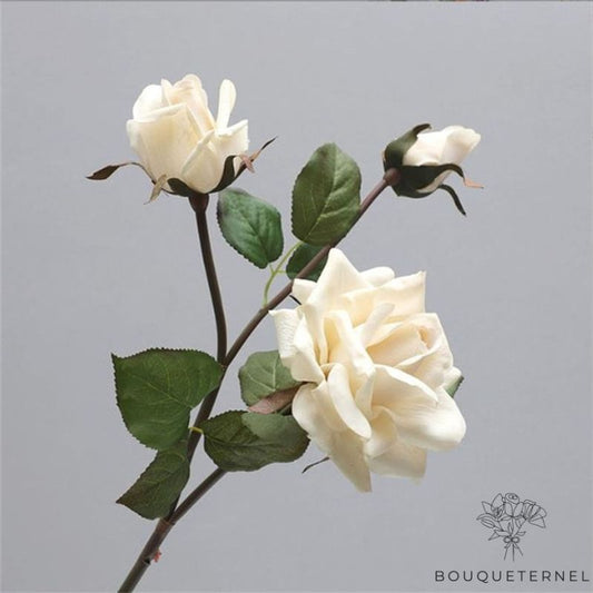 Fausse Rose pour Décoration Blanche