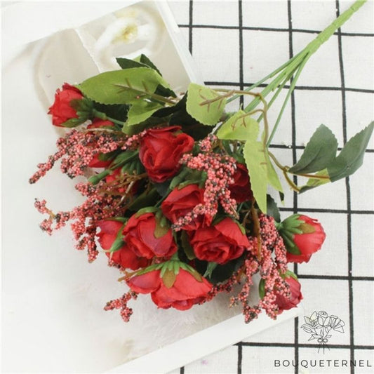 Fausses Roses Rouges Rouge