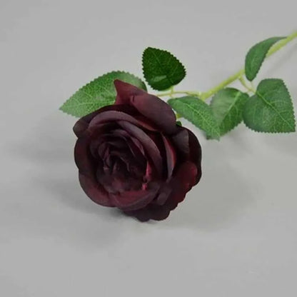 fleur-artificielle-rose-noir-fleur-artificielle-rose-artificielle-bouqueternel rouge