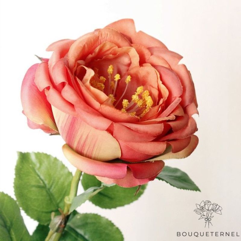 Fleur de Pivoine Artificielle Rose