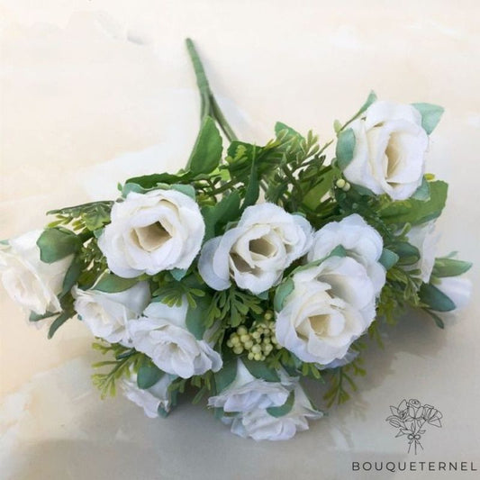 Fleurs Artificielles Blanches pour Cimetière Blanche