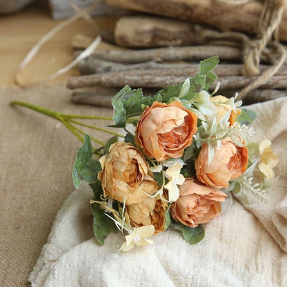 Fleurs Artificielles pour les Cimetières Orange