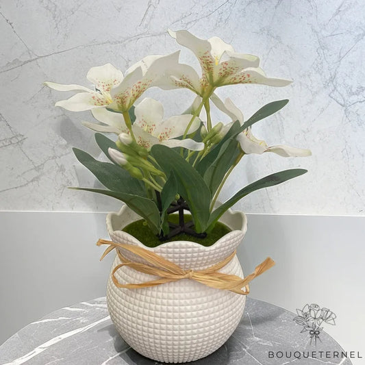 Fleurs Artificielles pour Cimetière Blanches