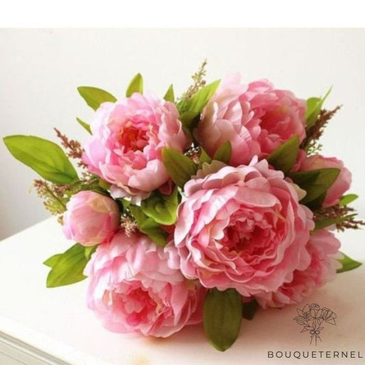 Fleurs Artificielles pour Pierre Tombale Rose